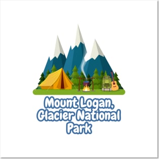 Mount Logan, Glacier National Park Posters and Art